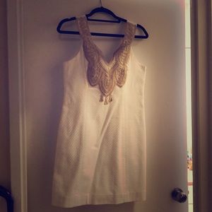 NWT White and Gold Lilly Pulitzer dress